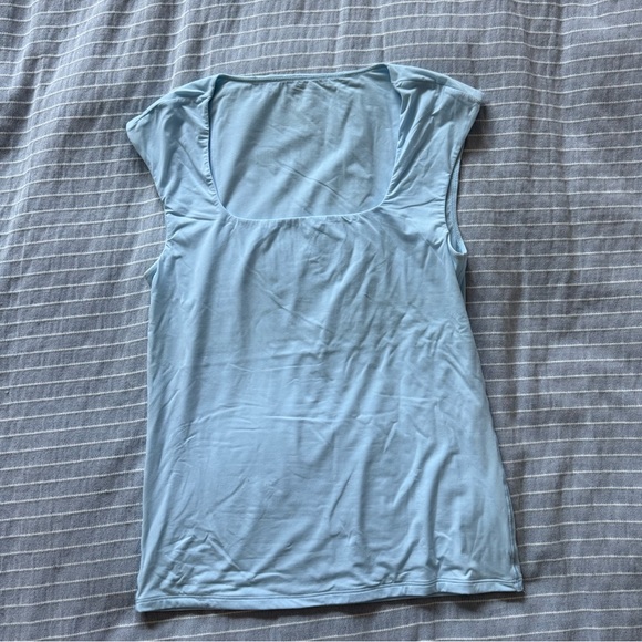Light Blue Scoop neck top - Picture 1 of 2